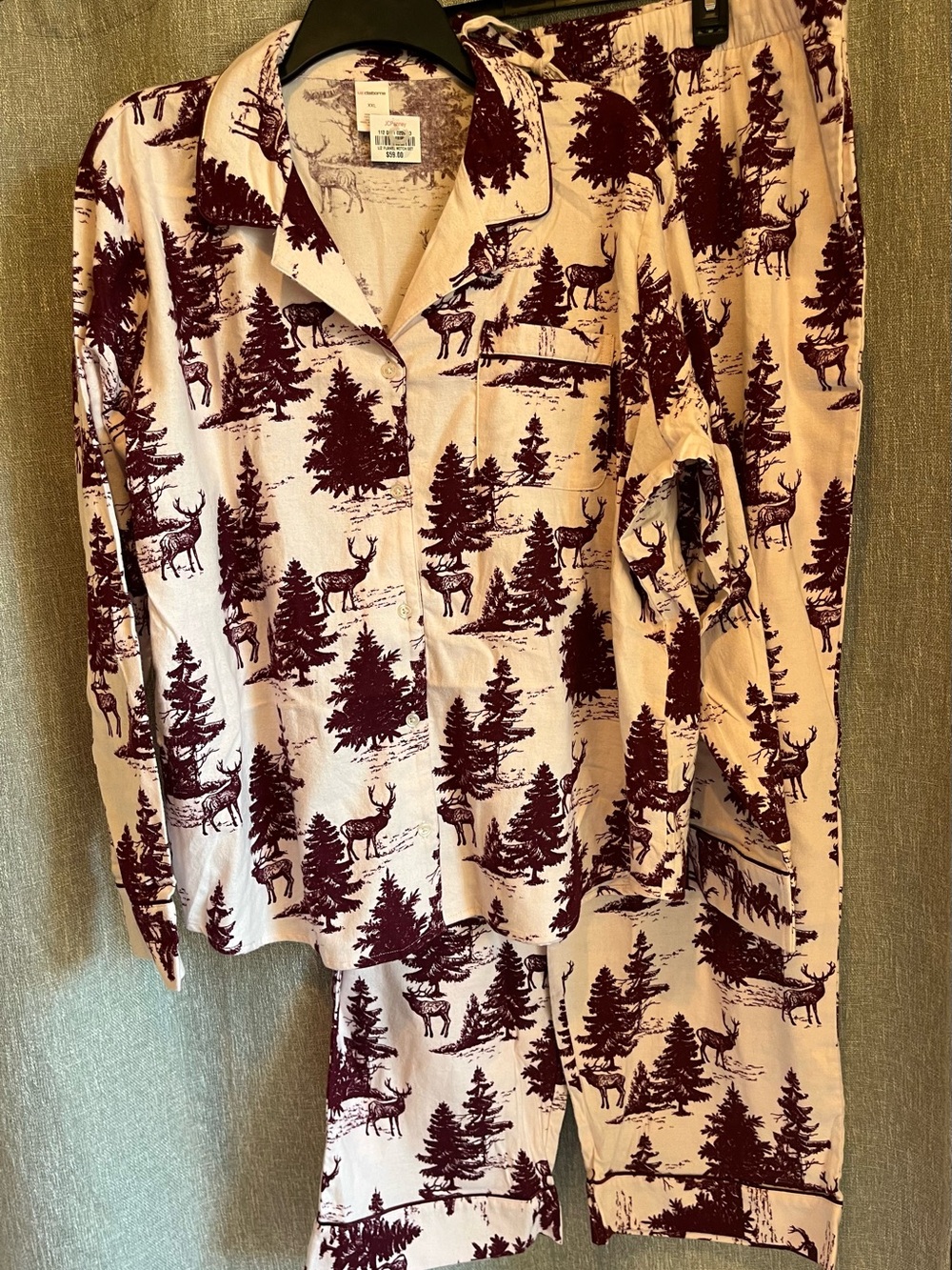 Liz Claiborne Flannel Pajama Set